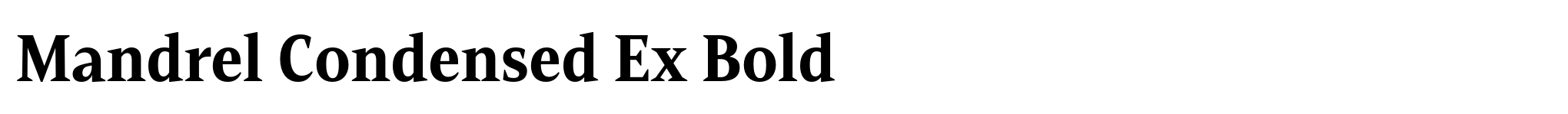 Mandrel Condensed Ex Bold image